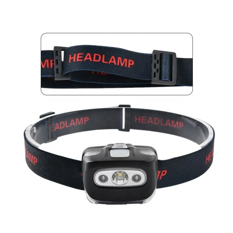 Glodmore2 Multi-Functional Adjustable Belt 3*AAA Dry Battery LED Headlamp Headlight with 4 Modes Light