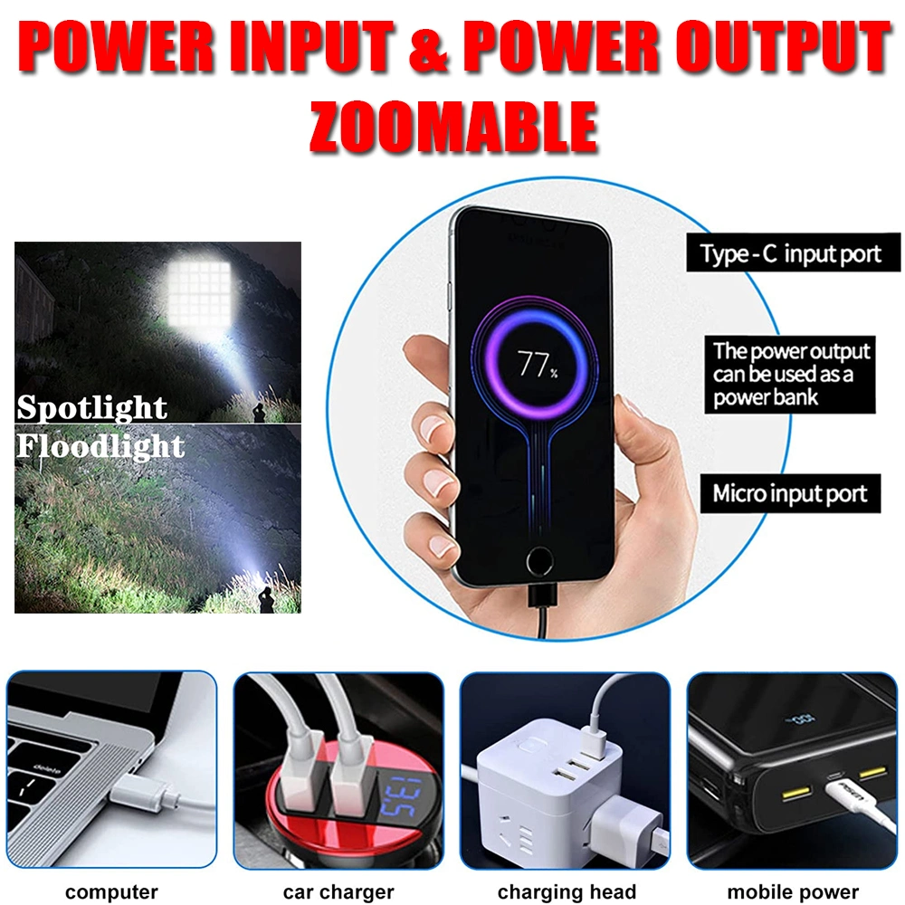 LED High Power USB Rechargeable Motion Sensor Waterproof Headlamp Super Bright for Camping Hunting Fishing Running Hiking Miner