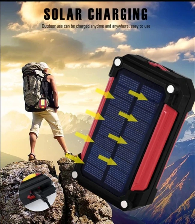 ABS Material USB Charging Solar Hand-Held Work Light COB Camping Lamp