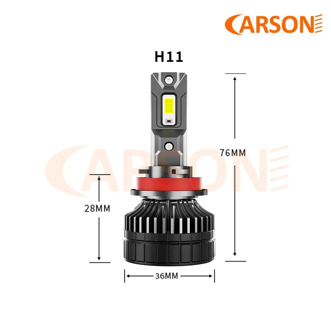 Carson V8-H11 Dual Colos High Power Auto LED Headlight with Fan