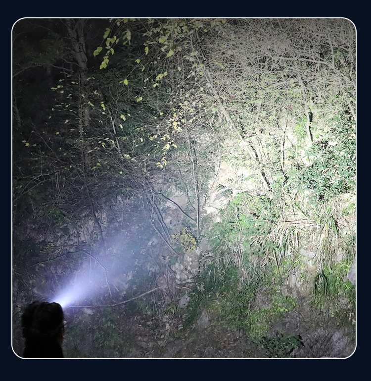 COB Multifunctional Floodlight Sensor Light Outdoor Riding Light Night Running Headlight