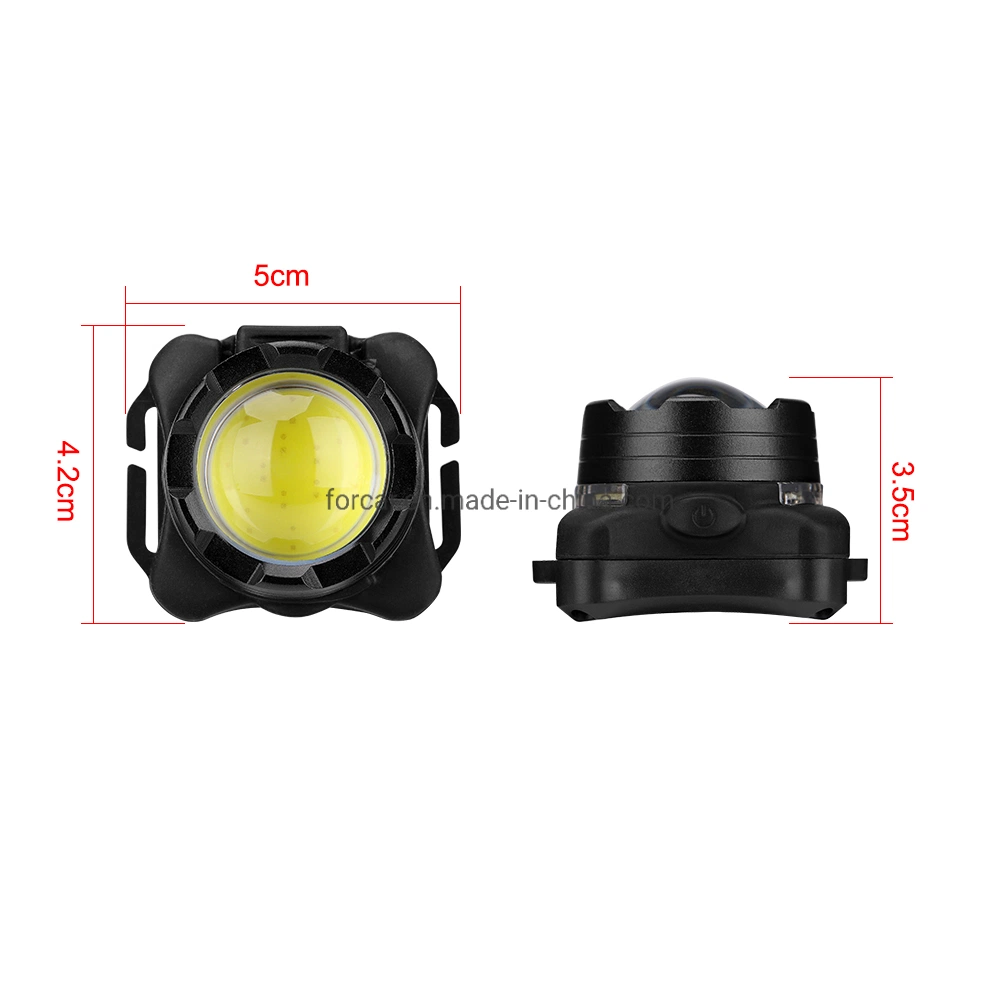 Hot Flashing Warning Head Torch Lamp Mini Portable Camping LED Headlight Outdoor COB Head Torch Light USB Charging Emergency LED Headlamp