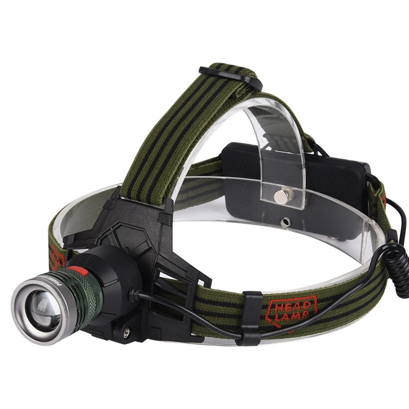 Multifunctional Camping Head Torch Light Rechargeable LED CREE XPE Headlight 3 Work Modes with Power Bank Function Zoomable Portable LED Headlamp