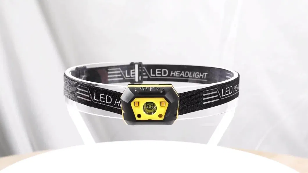 Glodmore2 Fancy Design Adjustable Belt USB Rechargeable Battery LED Headlamp Headlight with 4 Modes Light for Emergency