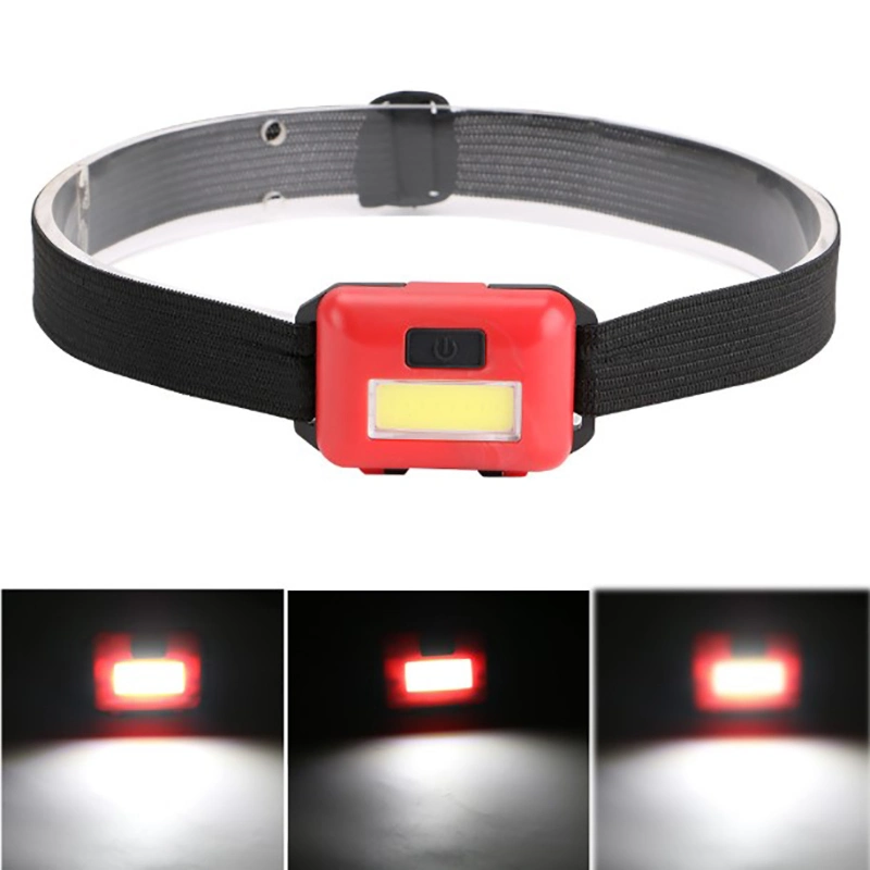 Wholesale Cheap Price COB Mini Head Torch Lamp Quality Battery Powered LED Headlights with Adjustable Headband Waterproof Emergency LED Headlamp