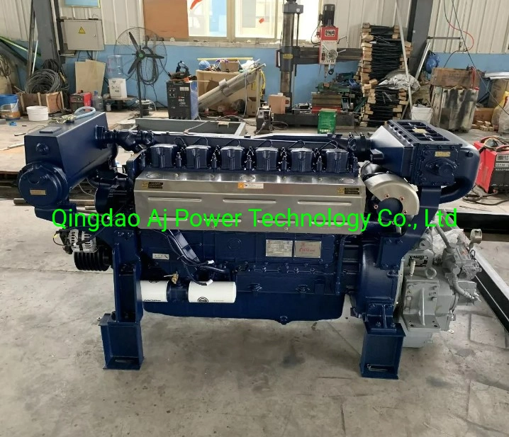 Low Fuel Wp12 Marine Diesel Engine Weichai 350HP Inboard Boat Engine