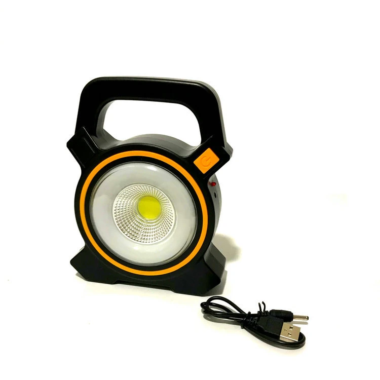 Rechargeable Outdoor Portable Light Flashlight Solar COB Light USB Charging Camping Working Light