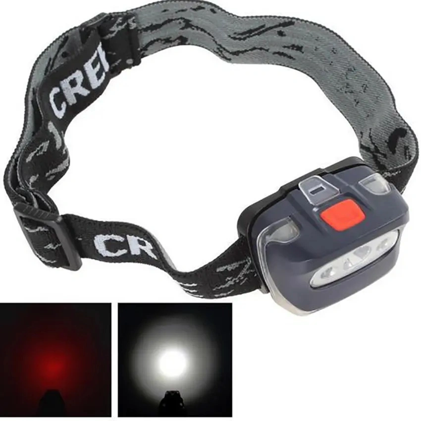 Portable Waterproof Hunting Working LED Headlamp with AAA Battery