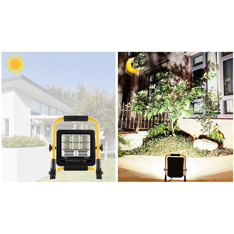 Hot Sale Outdoor USB Charging Cable Garden Camping Yard Lamp Foldable Solar Portable Flood Light