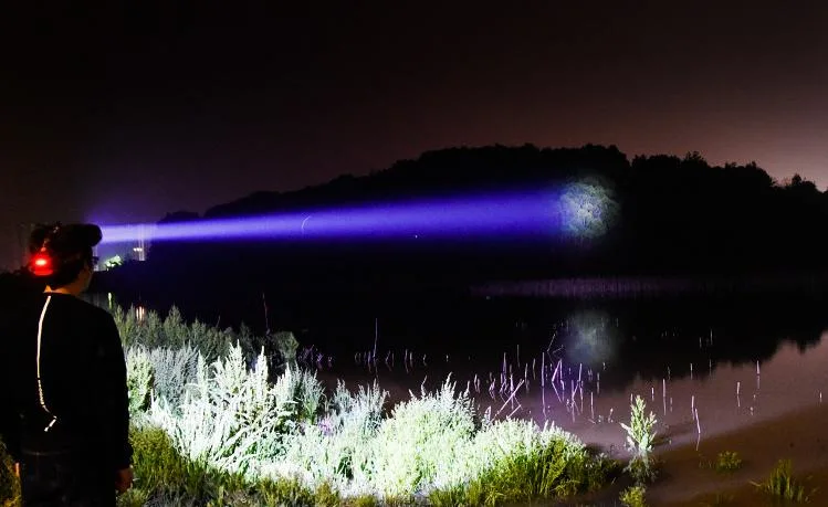 High Power Searchlight Outdoor LED Flahing Light T6 Strong Light Charging Headlight Night Fishing Light Floodlight
