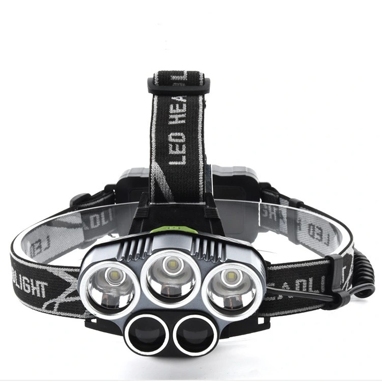 High Power Zoomable Head Light Fishing Hunting USB Rechargeable LED Headlamp