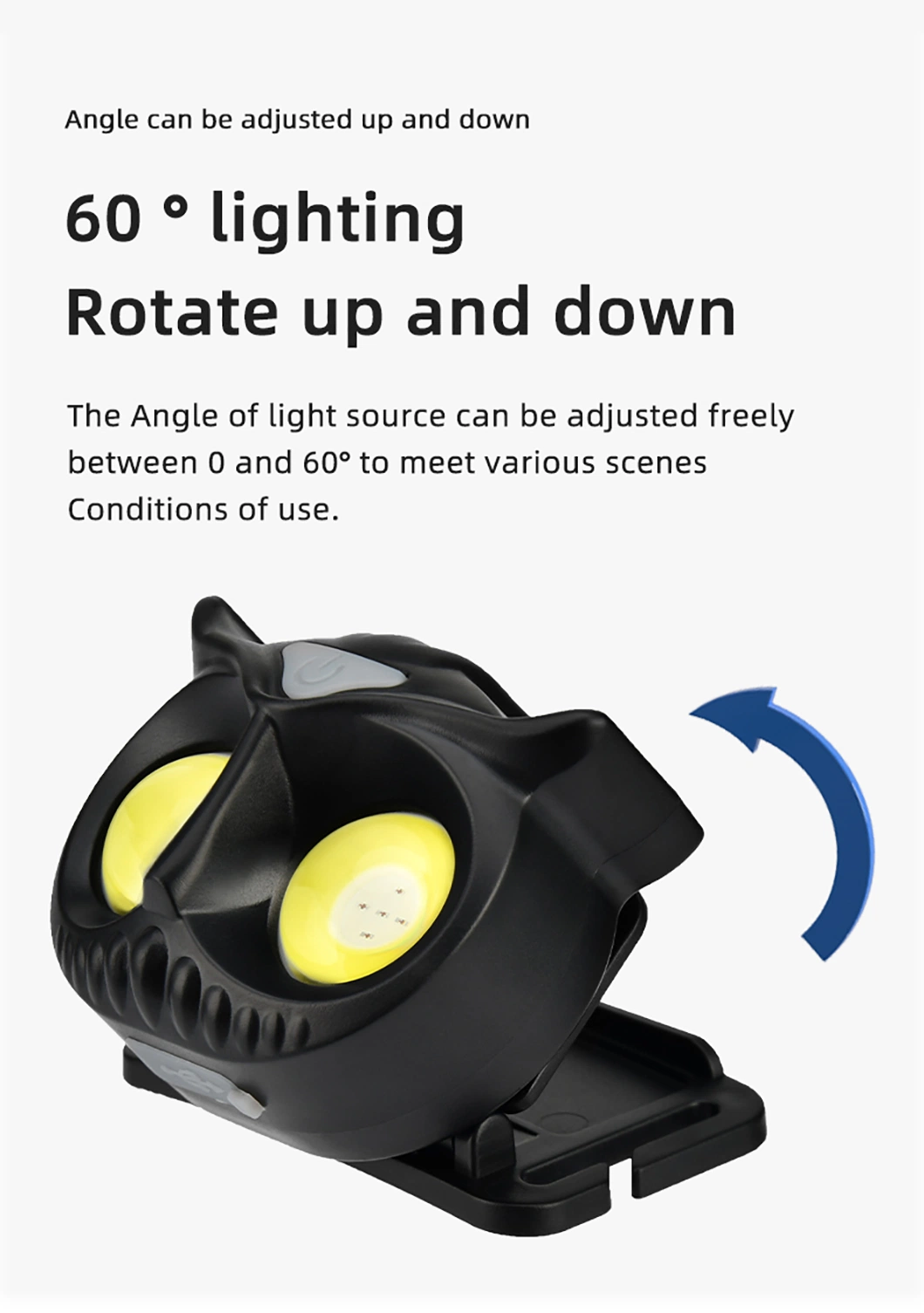 Jp Hot Portable Rotating Hunting Lights Magnet Flashlight Type-C Rechargeable COB LED Headlight Headlamp