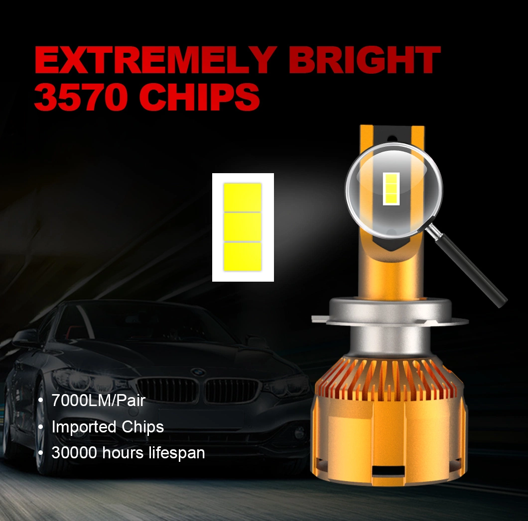 10% off CE DOT High Brightness 7000lm H11 H4 Car LED Headlight