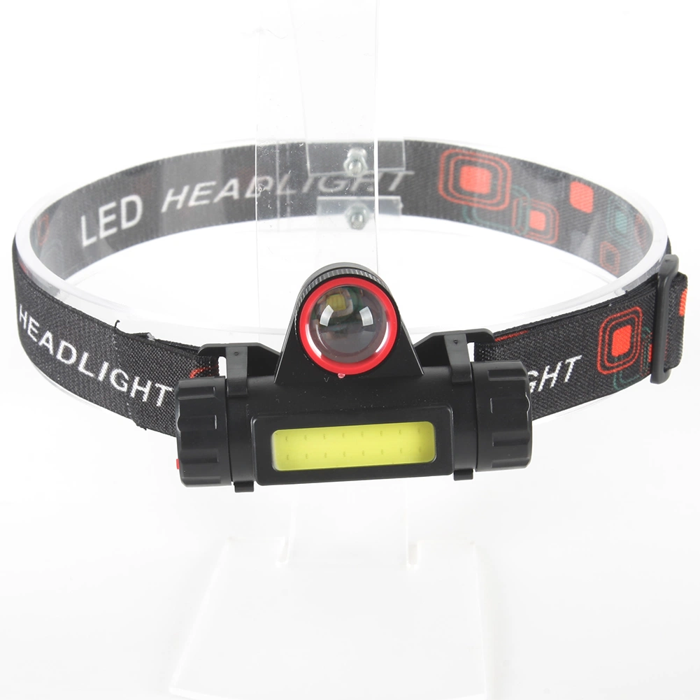 Yichen USB Rechargeable LED Headlamp with COB and Zoomable LED Light