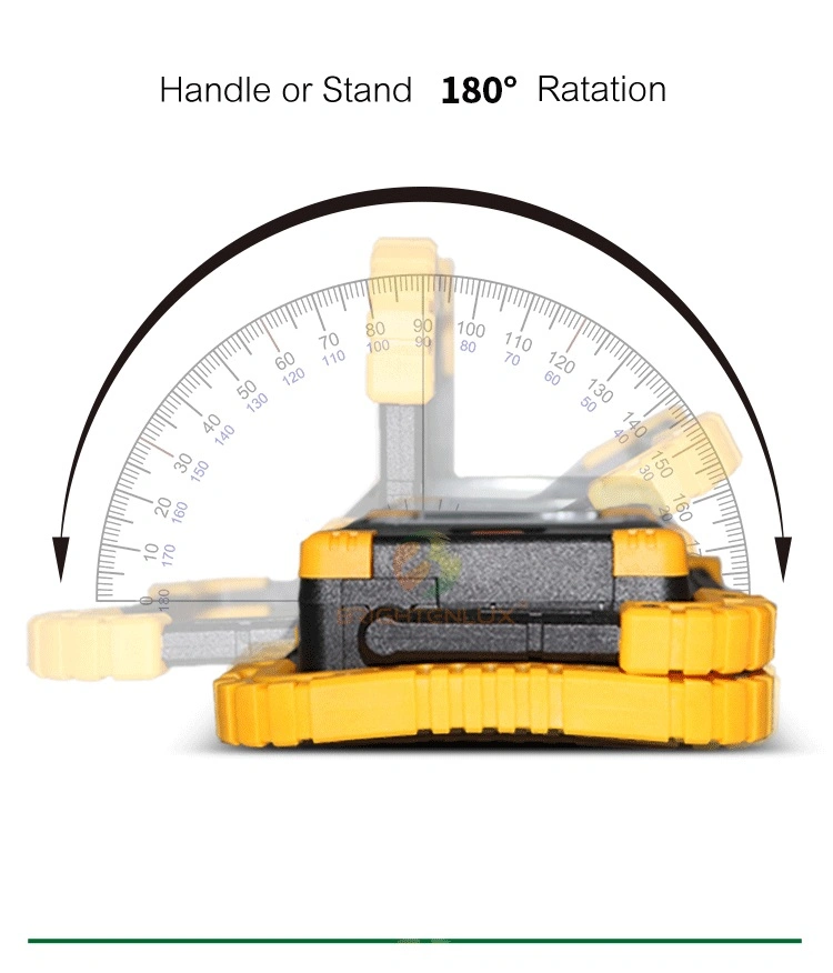 Brightenlux 600 Lumen Waterproof 180 Rotation Folding COB LED Portable Work Light for Reading Camping