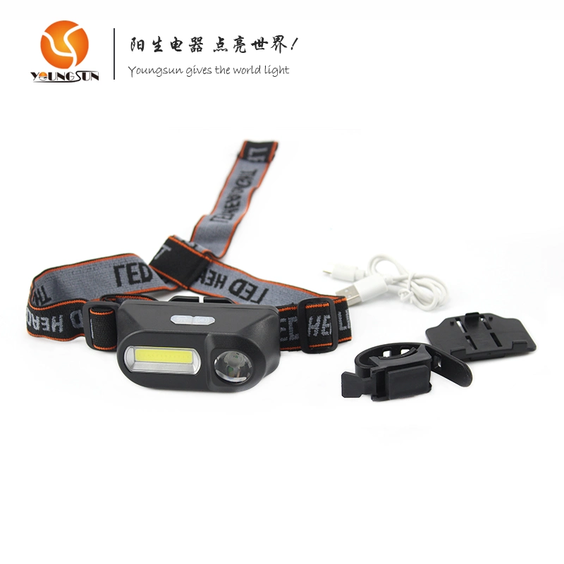 Bicycle COB Rechargeable Outdoor LED Headlamp