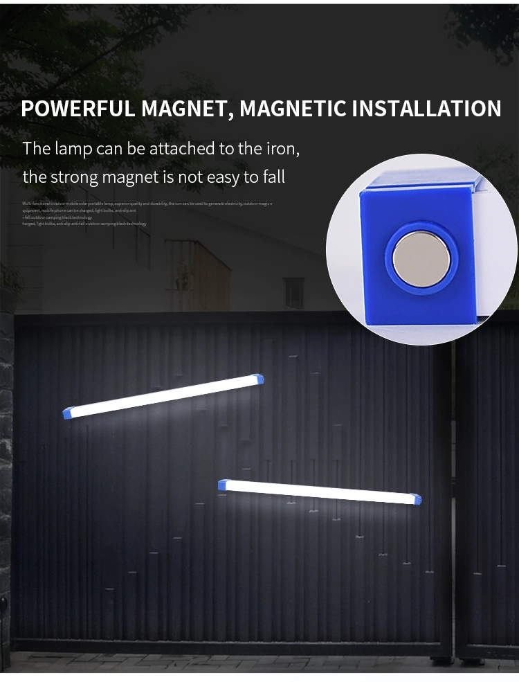 Rechargeable Magnetic Adhesive Back Indoor Bright Camping LED Emergency Light
