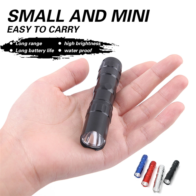 Portable Mini Waterproof LED Flashlight Torch for Outdoor Camping Fishing