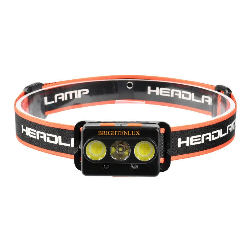 Glodmore2 Logo Printing Long Range 6 Modes Light USB Charging COB LED Rechargeable Outdoor Headlamp Camping