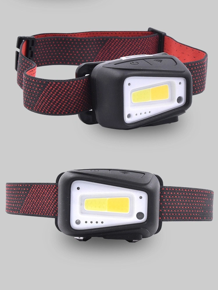 4000K 7000K 2 Color Matching LED Rechargeable Emergency Inspection Headlamp Outdoor Portable Adjustable Head Torch COB LED Headlight