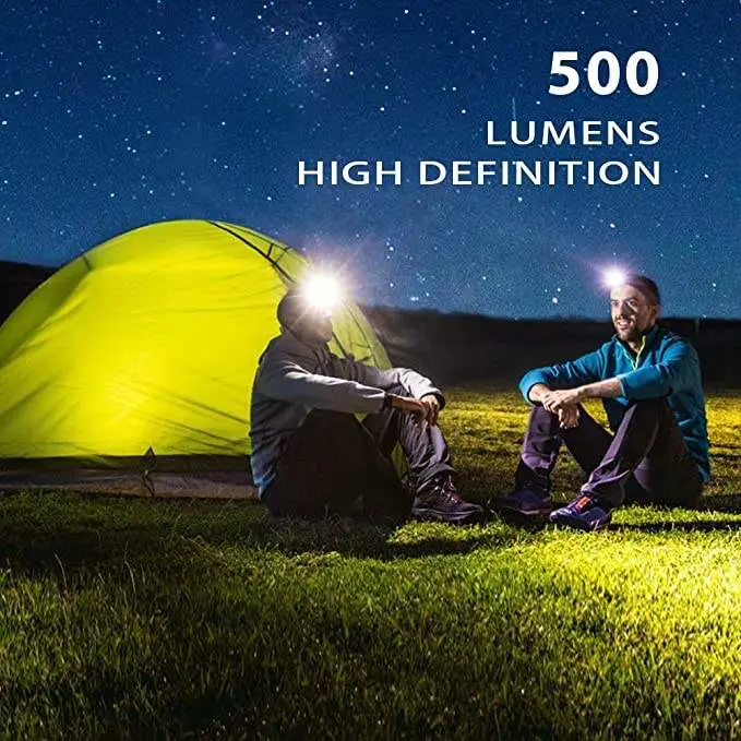 Helius 500 Lumens Sensor Fishing Hiking Outdoor Rechargeable Waterproof LED Running Headlamp