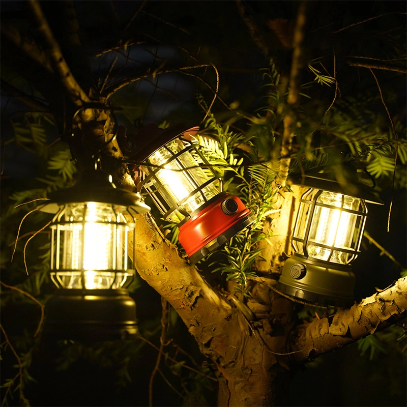 Outdoor Mini Retro Lantern Portable Horse Lamp LED Camping Light Emergency Tent Lights