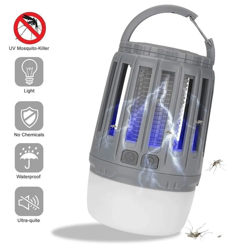 Multifunctional Solar Camping Light Outdoor Electric Shock Mosquito Killer Rechargeable LED Flashlight Mosquito Killerhome Lamp