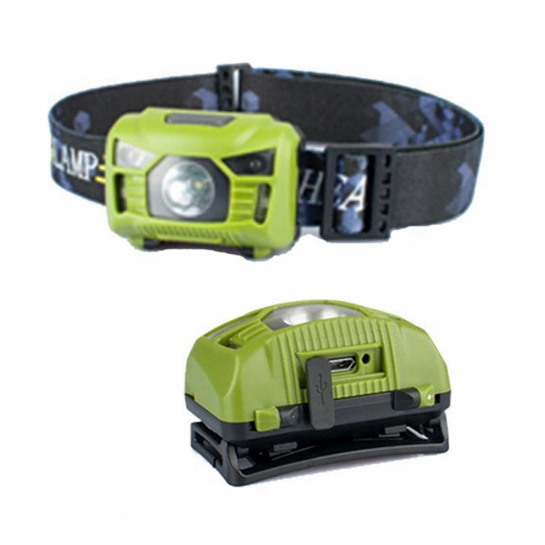 Wholesale Lightweight Head Torch Lamp with Sensor Switch Rechargeable Headlight Mini Hunting Camping COB LED Headlamp