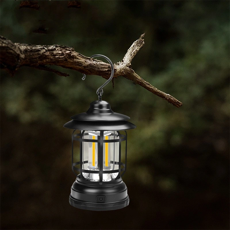 Outdoor Mini Retro Lantern Portable Horse Lamp LED Camping Light Emergency Tent Lights