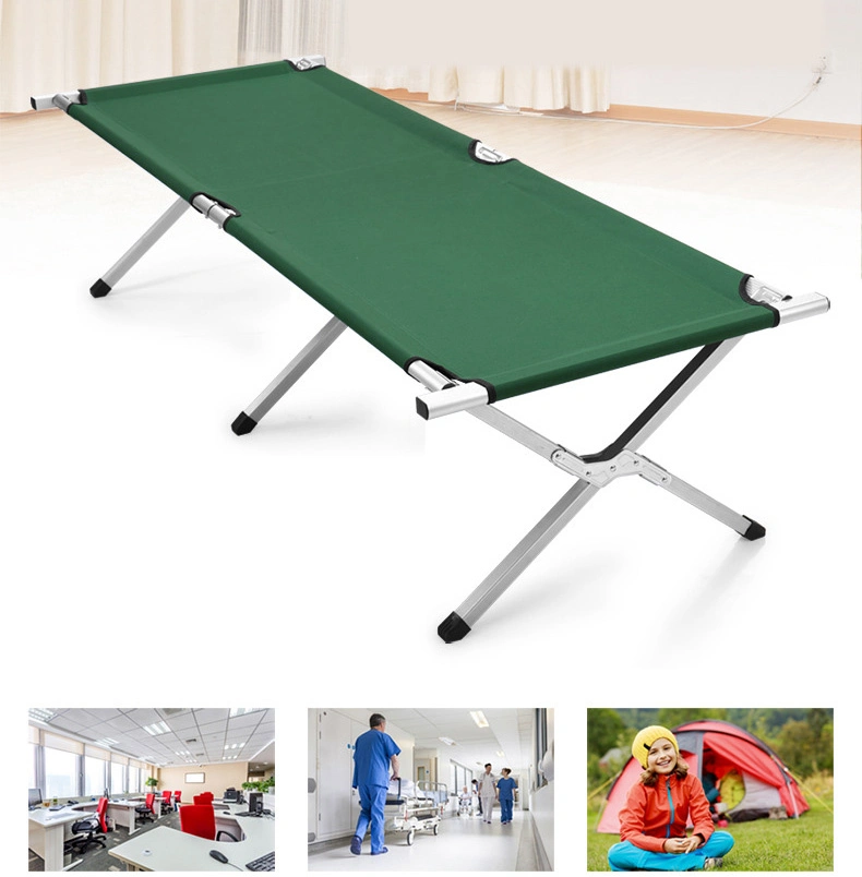 Aluminum Alloy Outdoor Folding Camping Bed Tactical Outdoor Folding Lightweight Ultra-Light Ultra-Wide Folding Bed