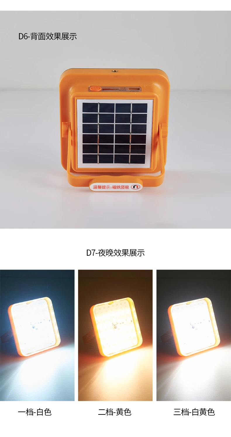 Portable Outdoor LED Working Floodlight USB Rechargeable Camping Light with Stand Handheld Work Light