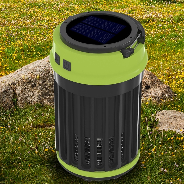 Wholesale Outdoor Camping Tent Light with Mosquito Function Solar USB Rechargeable Bug Zapper Camping Lantern and Mosquito Killer