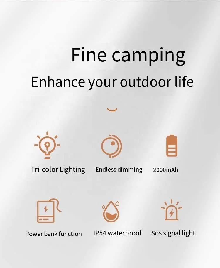 Manufacturer Antique Portable Outdoor Camping Light Atmosphere Light Ultra Long Endurance