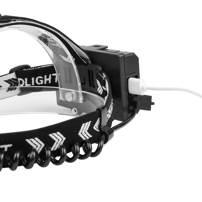 Xhp90 Headlamp Zoom USB Recharger 3-Modes Headlight 3*18650 for Camping Hunting