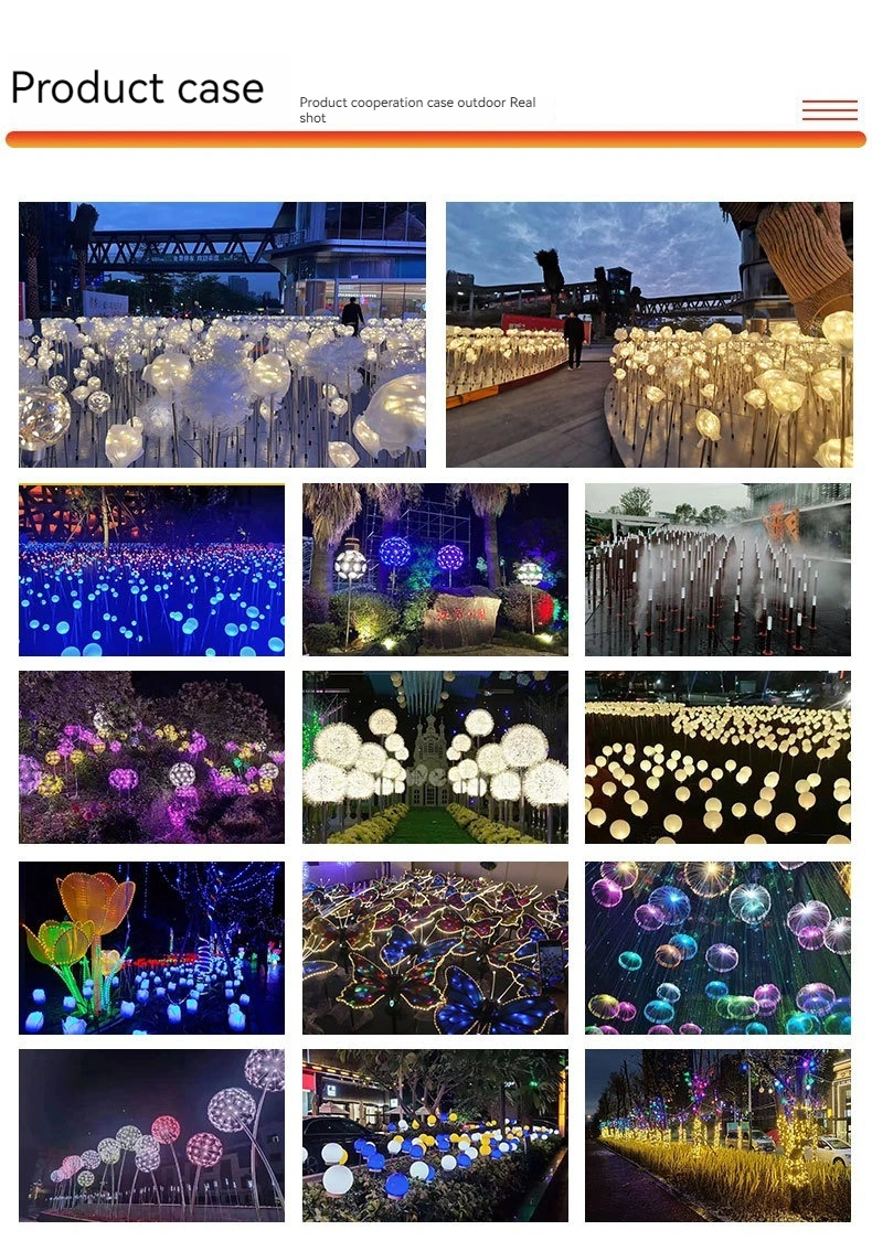 Hot Sale 3D Mushroom Garden Light Theme Park Decorative Lamps Outdoor Landscape Lighting