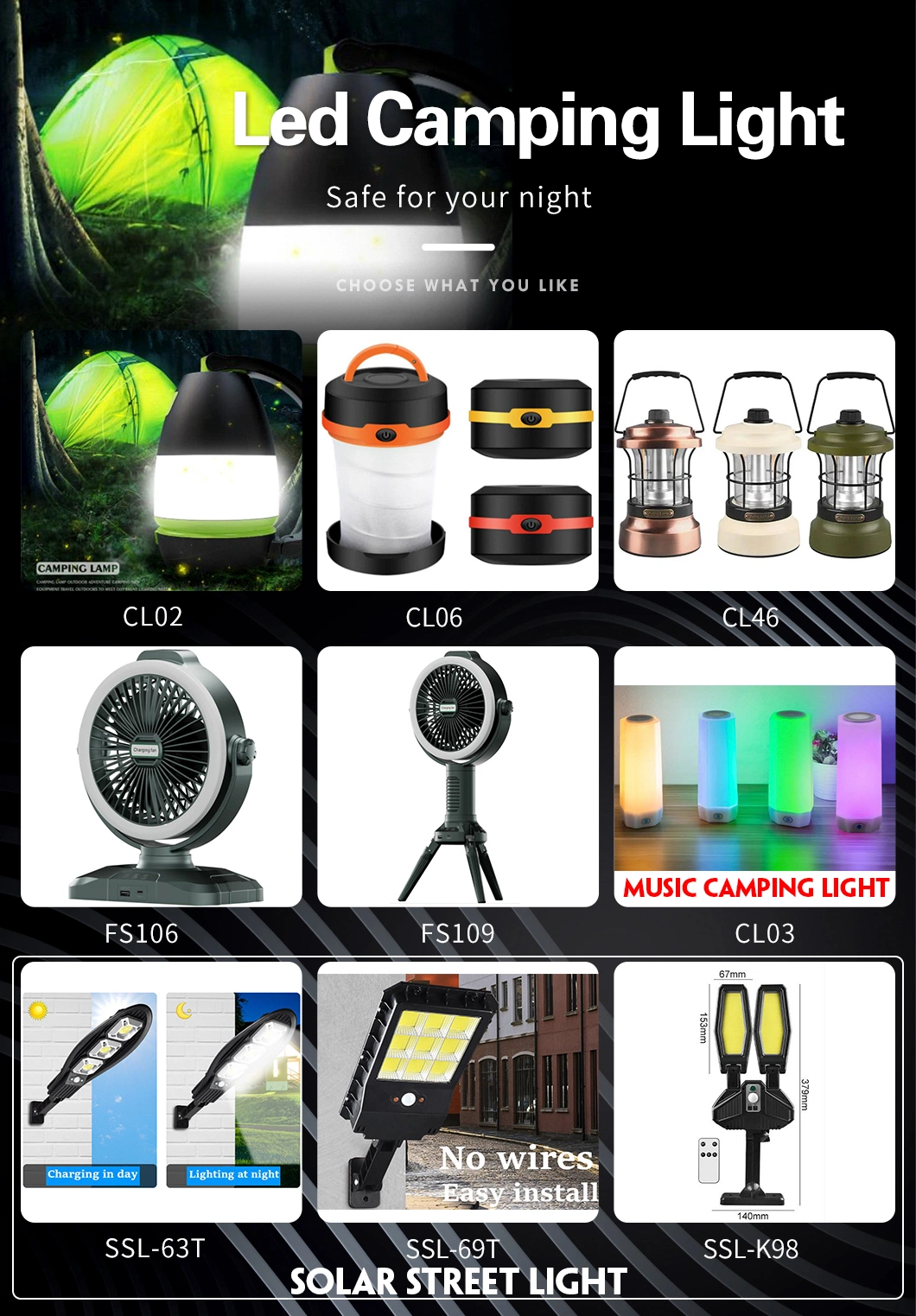 Camping Tent Light Outdoor Portable Fan USB Charging Fan Light