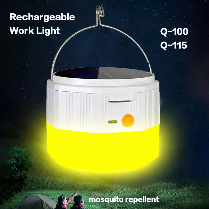 Portable Lightweight Camping Light LED Rechargeable Solar 55W