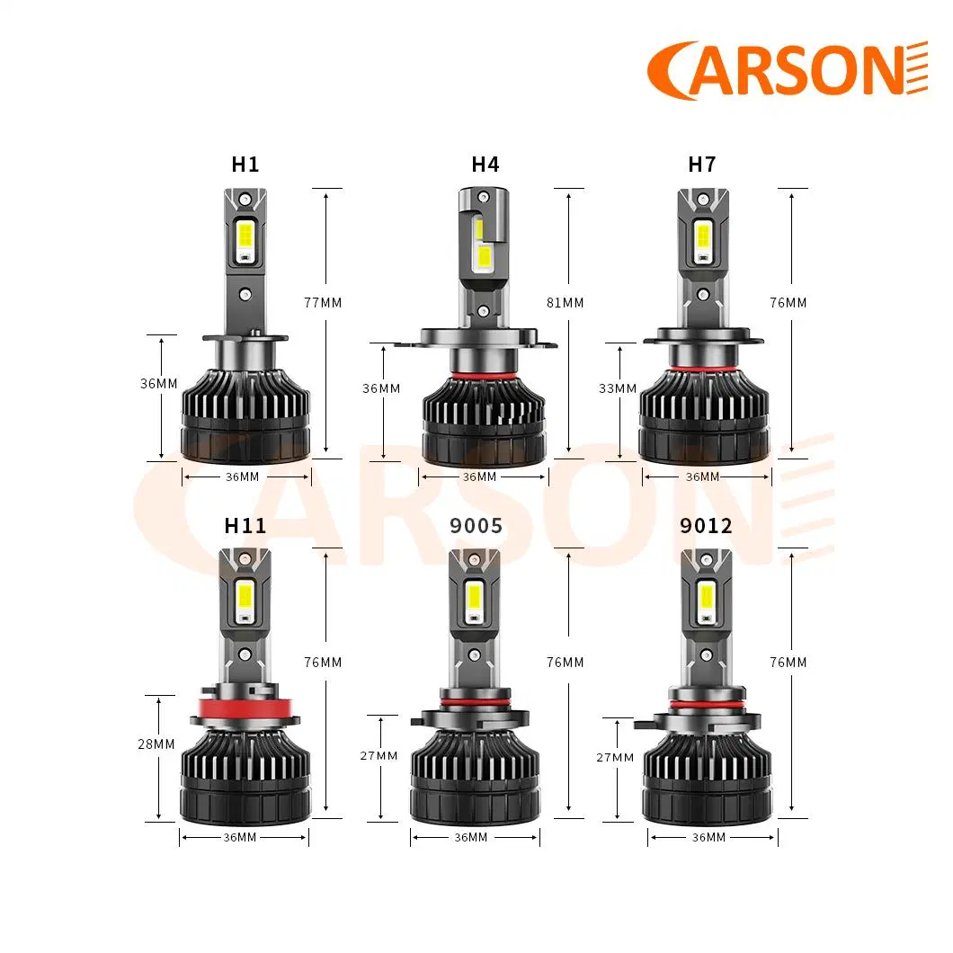 Carson V8-H11 Dual Colos High Power Auto LED Headlight with Fan