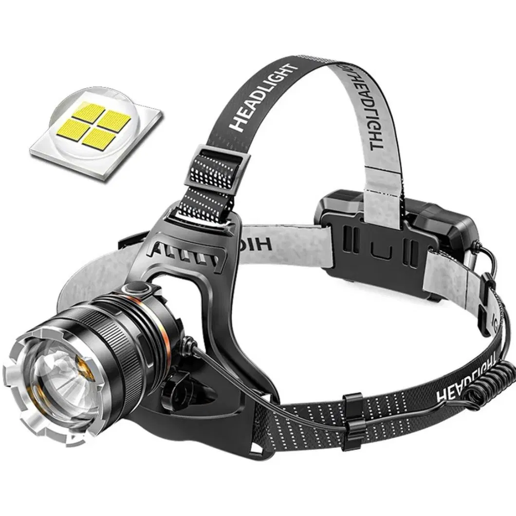 Helius Waterproof Headlight USB Rechargeable 18650 Fishing Zoom Sensor Xhp50 LED Headlamp