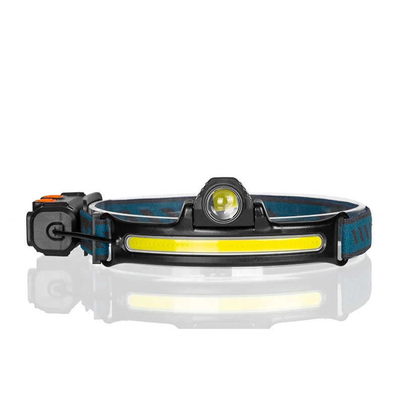 Wholesale Camping Emergency Head Torch Lamp Rechargeable Headlight 6 Mode Quality Xpg COB LED Headlamp with Sensor Function