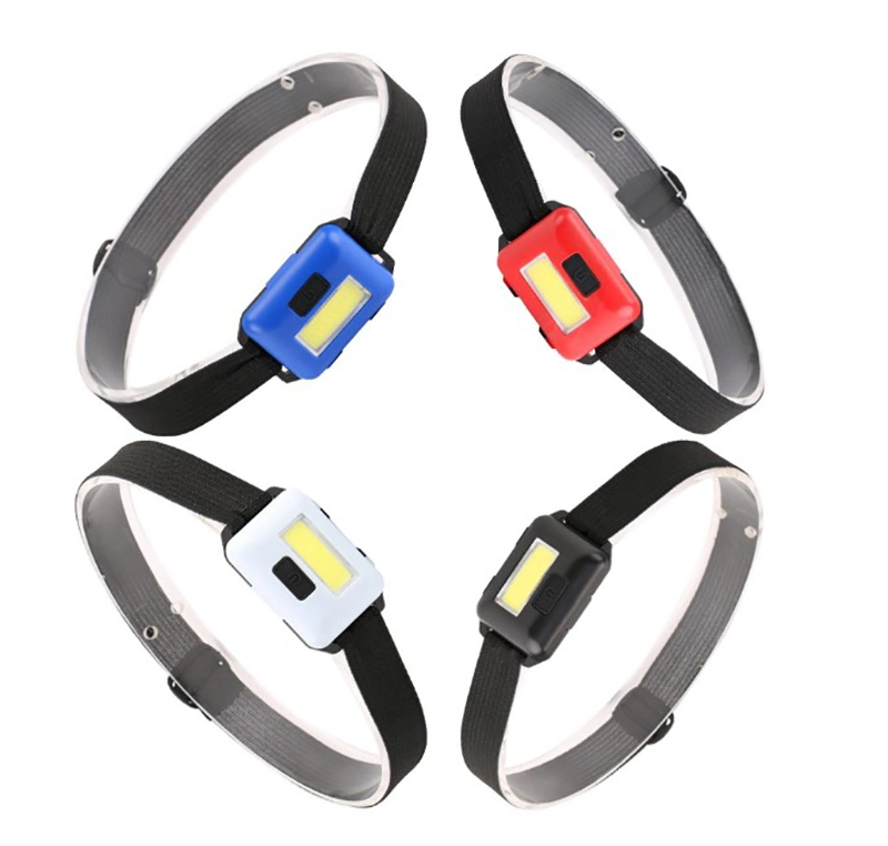 Wholesale Cheap Price COB Mini Head Torch Lamp Quality Battery Powered LED Headlights with Adjustable Headband Waterproof Emergency LED Headlamp