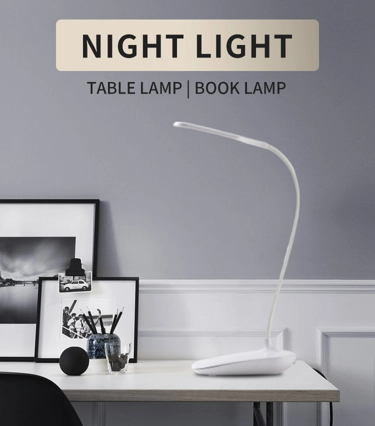 USB Rechargeable LED Table Reading Book Light for Students