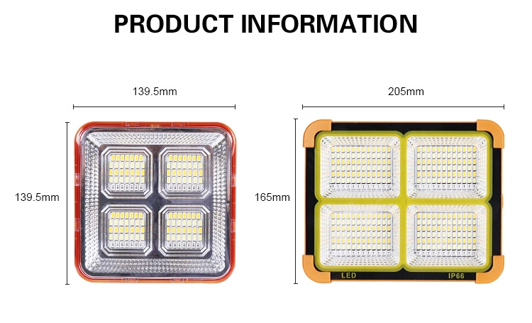 Best Quality High Brightness Camping Fishing IP66 Super Waterproof Outdoor 100W All in One Solar LED Flood Light