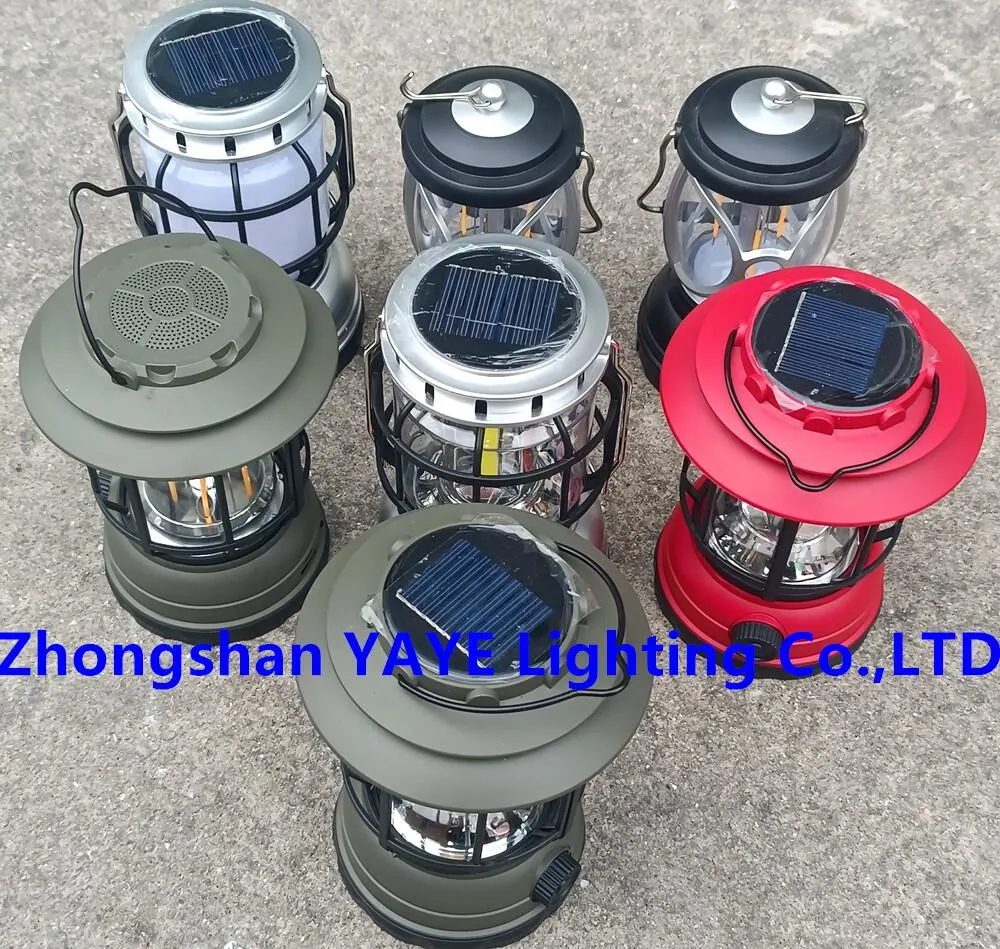 Yaye Factory Price CE/IP66 5W Portable Rechargeable Emergency Solar Power LED Camping Lighting 1000PCS Stock/ Best Manufacturer: Zhongshan Yaye Ligting Co., Ltd