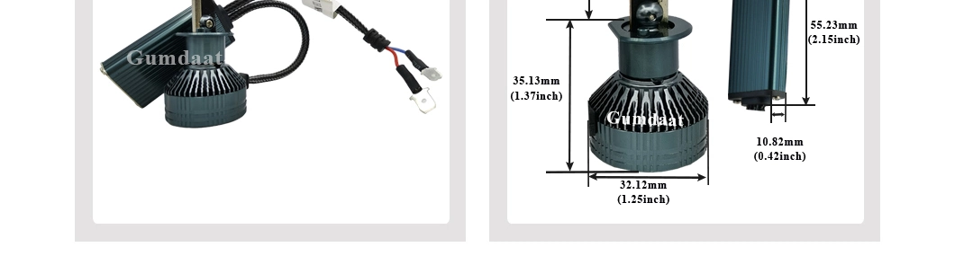 H1 Bright LED Headlight Bulbs 6500K Auto Light 45W 4500ml Conversion Kit White IP68 Waterproof