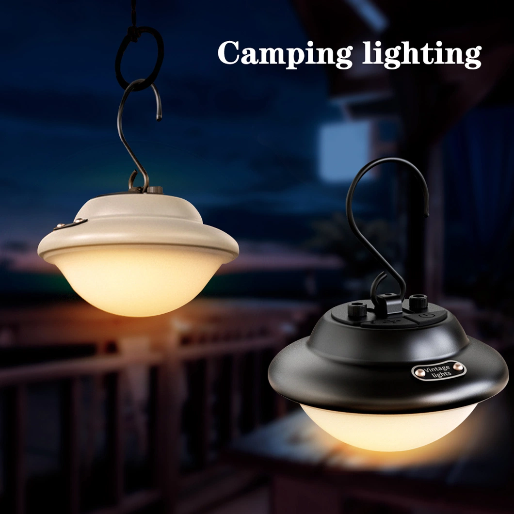 Rechargeable Camping Lantern 1200mAh Tent Light 2W Camping LED Light Emergency Lights with Power Bank