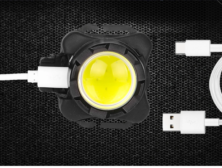 LED Mini Red and White Light Work Lights Rechargeable Outdoor Lighting COB Headlamp