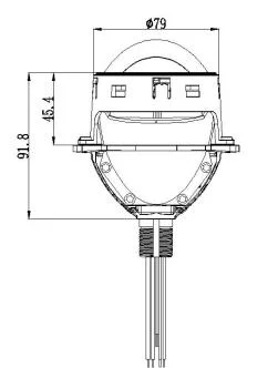 High Brightness Csp Chips Bi LED Projector Lens 3.0 Non-Destructive Installation Waterproof 12&24V H7 H4 9005 Bi-LED H7 LED Headlight with Canbus