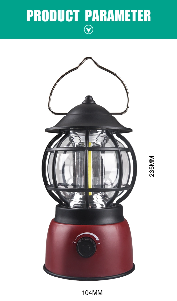 Outdoor Battery Operated Retro Lanterns Camping Emergency Lighting Portable Lighting