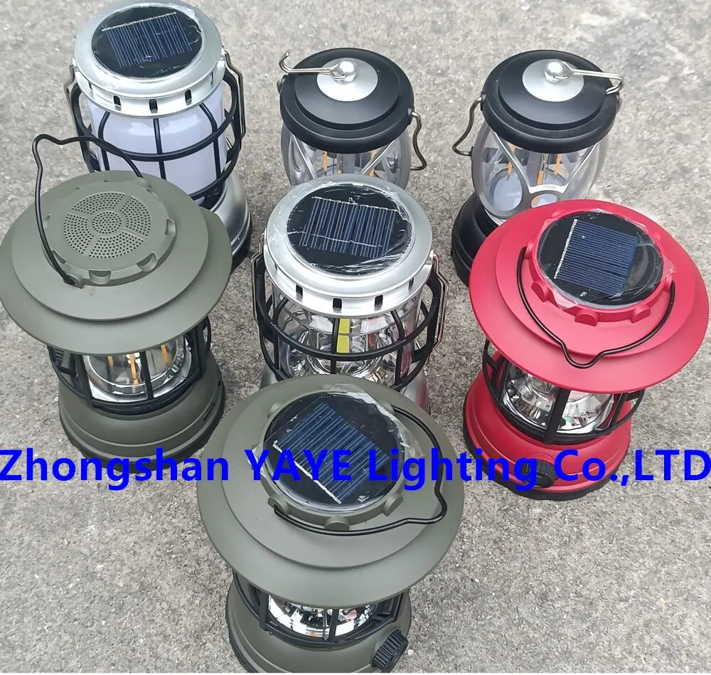 Yaye Factory Price CE/IP66 5W Portable Rechargeable Emergency Solar Power LED Camping Lighting 1000PCS Stock/ Best Manufacturer: Zhongshan Yaye Ligting Co., Ltd